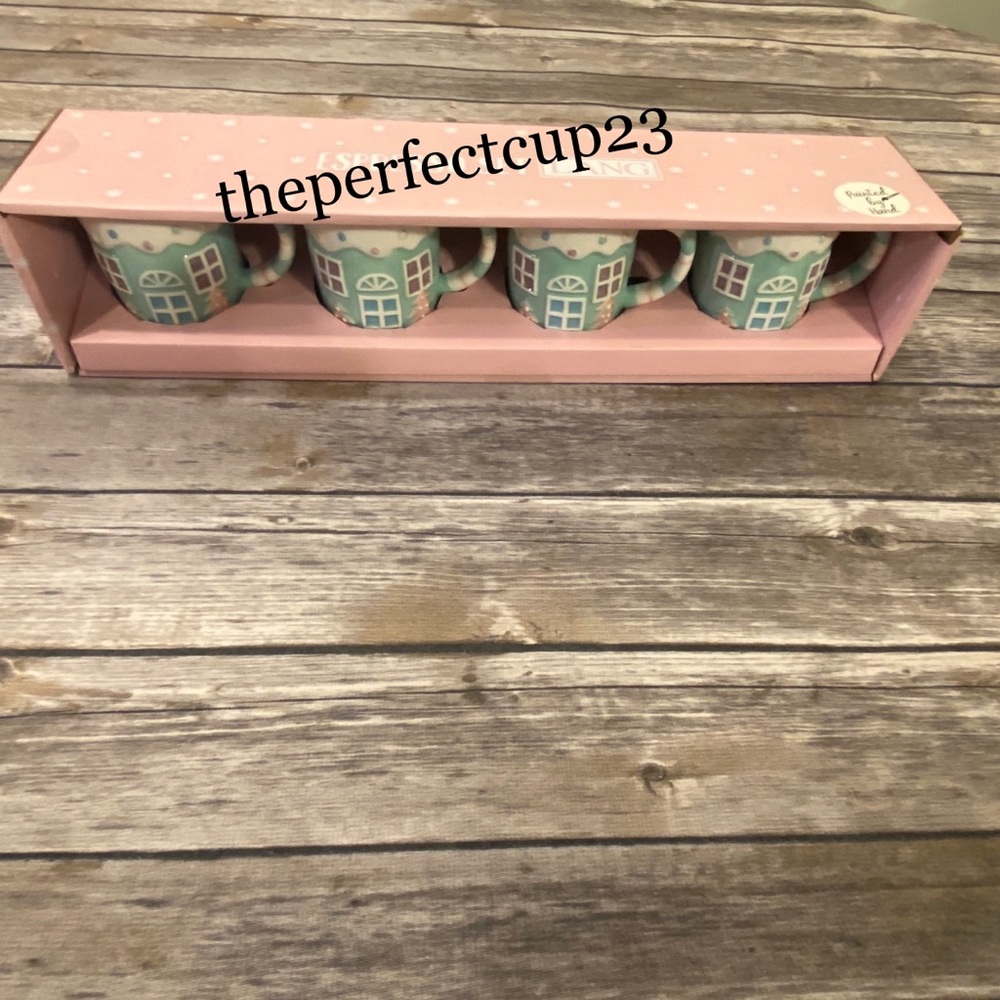Pastel Gingerbread Espresso Set